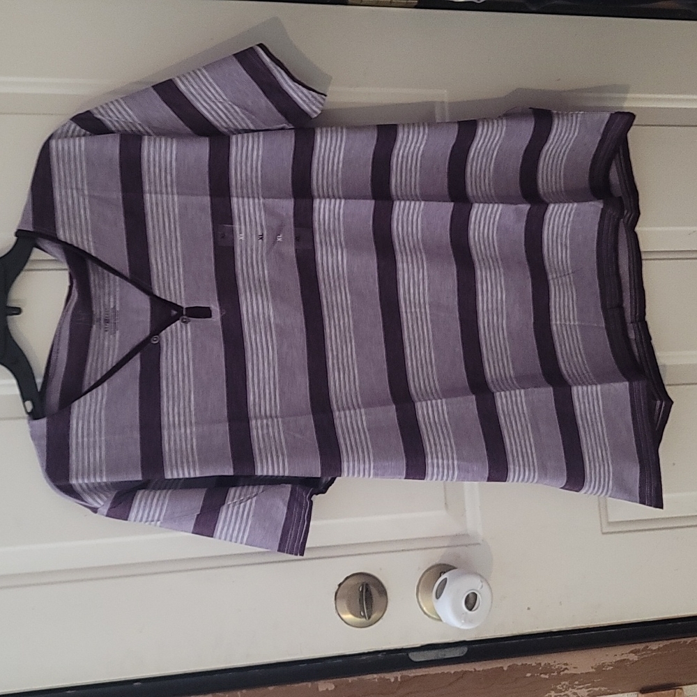 INC INTERNATIONAL CONCEPTS MEN'S STRIPED TEE: PURPLE: NWOT: SZ XL